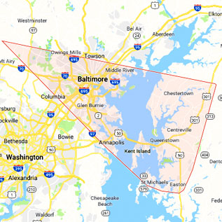 Maryland Elite Exteriors Service Location